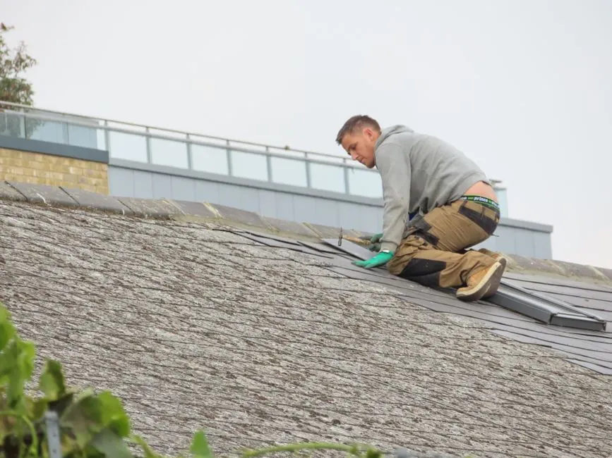Shingle roof repair by Restorevia
