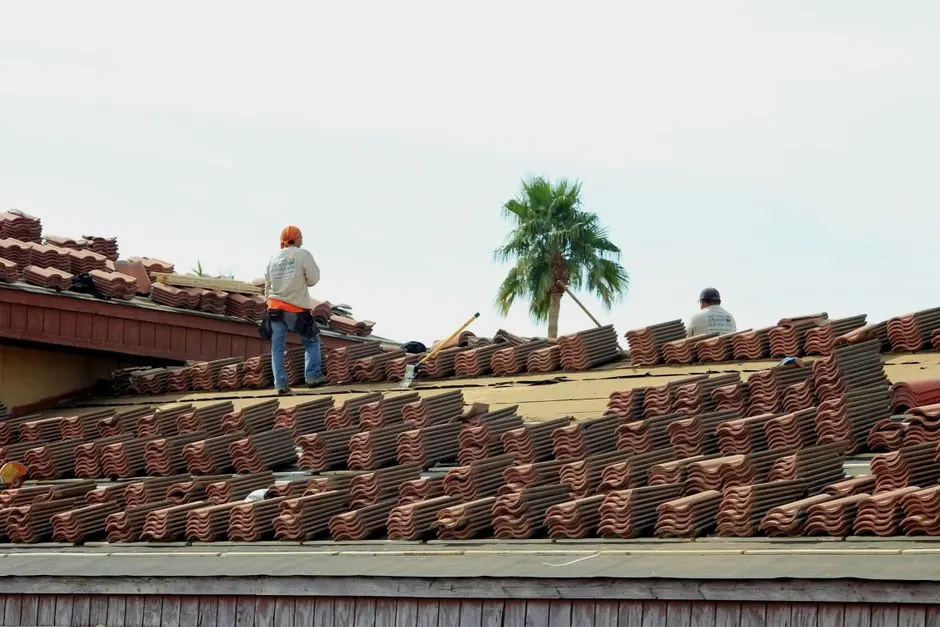 Slate roofing
